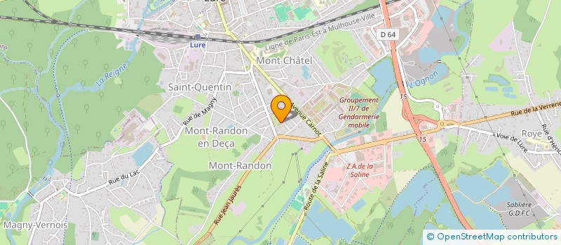 localisation de l'entreprise MADAME MELANIE DANGEL  LURE