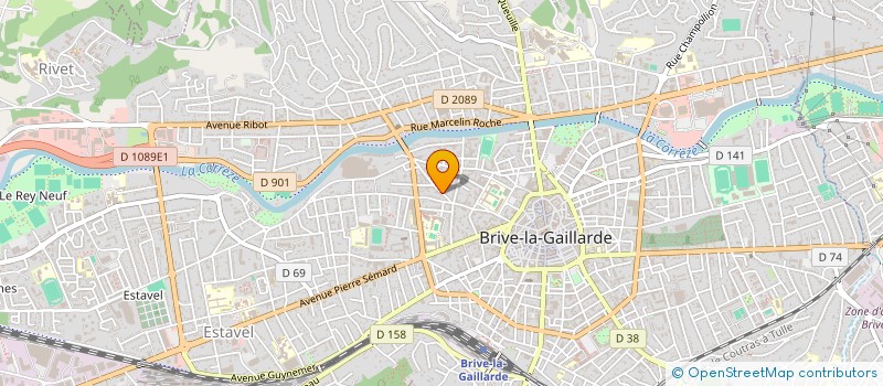 localisation de l'entreprise MADAME MELANIE DAVID  BRIVE-LA-GAILLARDE