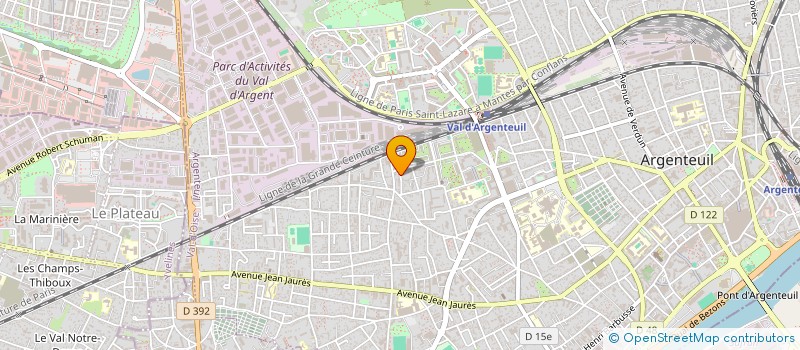 localisation de l'entreprise MADAME MELANIE DE CARVALHO  ARGENTEUIL