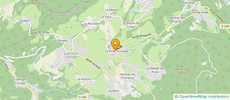 localisation de l'entreprise MADAME MELANIE DE KLERK  SAINT-MARTIN-D'URIAGE