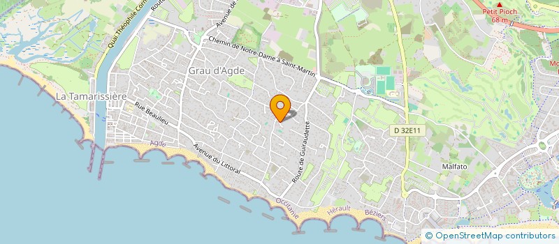 localisation de l'entreprise MADAME MELANIE DE NICOLA  AGDE