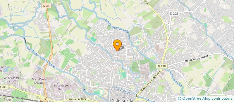 localisation de l'entreprise MADAME MELANIE DE VILLELE  L'ISLE-SUR-LA-SORGUE