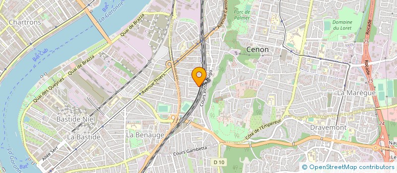 localisation de l'entreprise MADAME MELANIE DE VLIEGHER  CENON