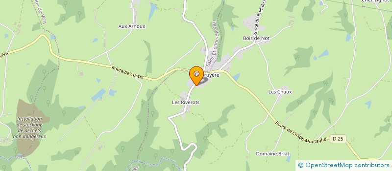 localisation de l'entreprise MADAME MELANIE DEBOST-FOURNIER  SAINT-CHRISTOPHE-EN-BOURBONNAIS