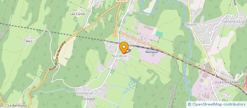 localisation de l'entreprise MADAME MELANIE DEBOURG  NURIEUX-VOLOGNAT