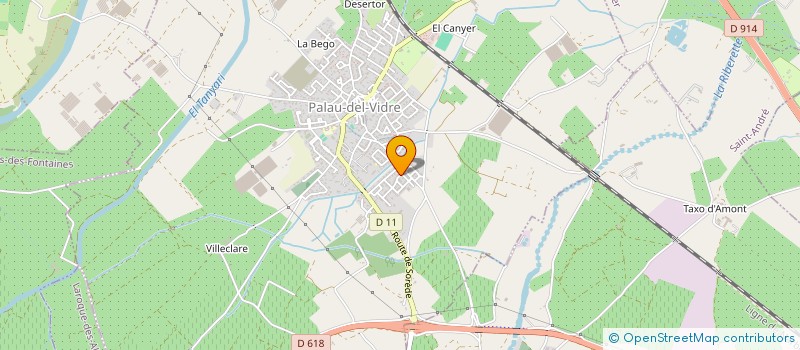 localisation de l'entreprise MADAME MELANIE DEBOVE  PALAU-DEL-VIDRE