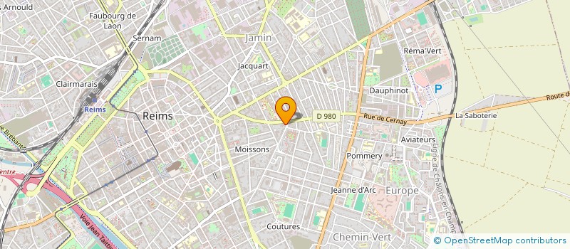 localisation de l'entreprise MADAME MELANIE DEBROSSE  REIMS