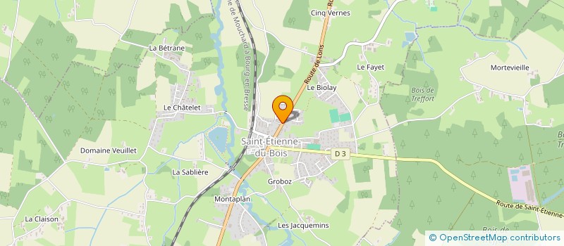 localisation de l'entreprise MADAME MELANIE DECHAUME  SAINT-ETIENNE-DU-BOIS