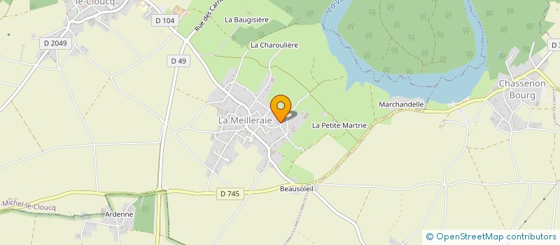 localisation de l'entreprise MADAME MELANIE DEGUILLE  AUCHAY-SUR-VENDEE