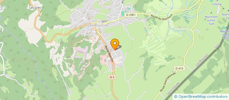 localisation de l'entreprise MADAME MELANIE DEHAY  LES ROUSSES