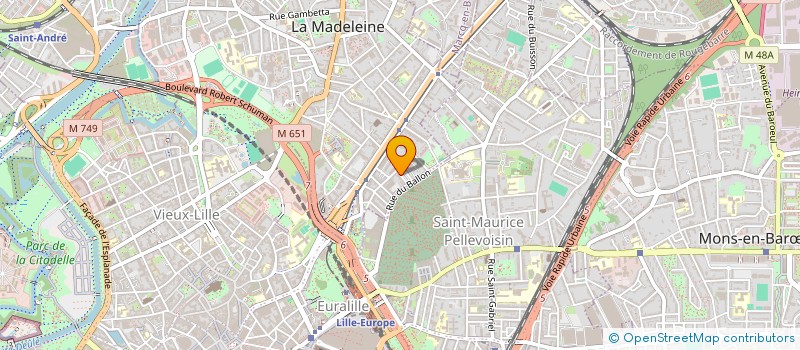 localisation de l'entreprise MADAME MELANIE DELACRESSONNIERE à LA MADELEINE