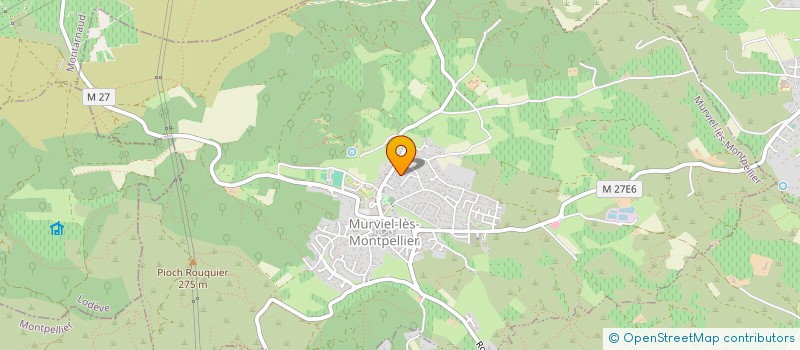 localisation de l'entreprise MADAME MELANIE DELCROIX  MURVIEL-LES-MONTPELLIER