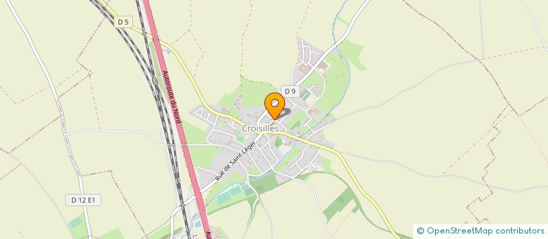 localisation de l'entreprise MADAME MELANIE DELONNETTE  CROISILLES