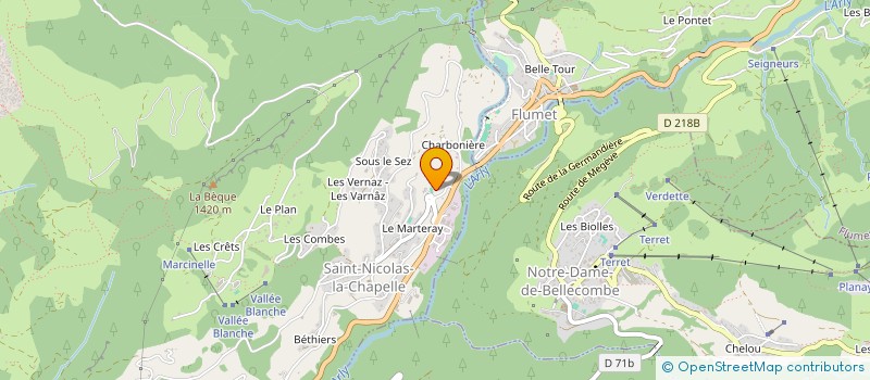 localisation de l'entreprise MADAME MELANIE DELPEYRAT  FLUMET