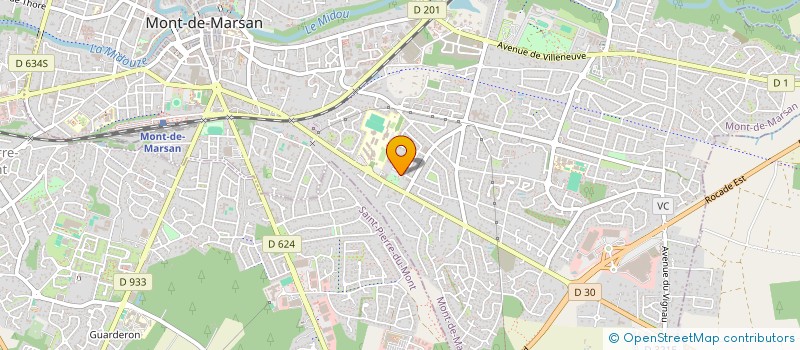localisation de l'entreprise MADAME MELANIE DENUCH  MONT-DE-MARSAN