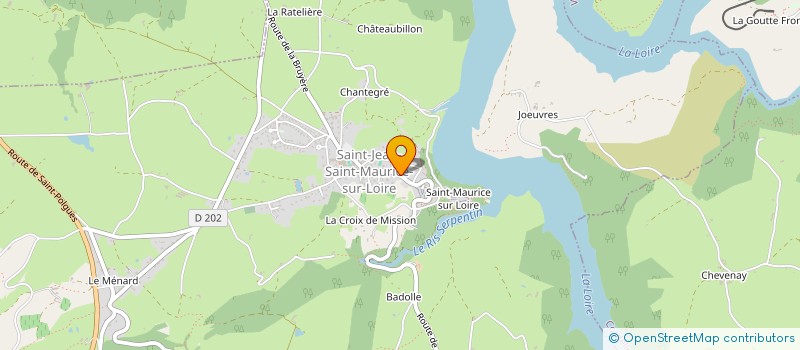 localisation de l'entreprise MADAME MELANIE DESBIOLLES  SAINT-JEAN-SAINT-MAURICE-SUR-LOIRE