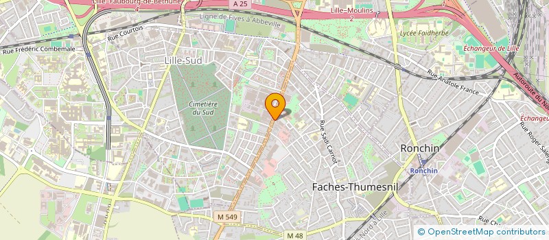localisation de l'entreprise MADAME MELANIE DESOUTTER à FACHES-THUMESNIL