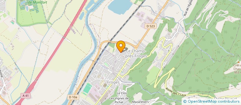 localisation de l'entreprise MADAME MELANIE DEVILLARD  LE CHAMP-PRES-FROGES