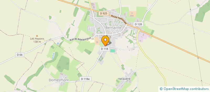 localisation de l'entreprise MADAME MELANIE DEVILLERS  BERNAVILLE