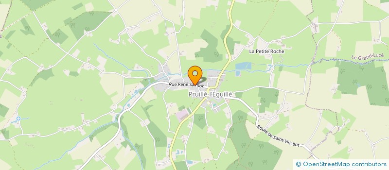 localisation de l'entreprise MADAME MELANIE DEYME à PRUILLE-L'EGUILLE