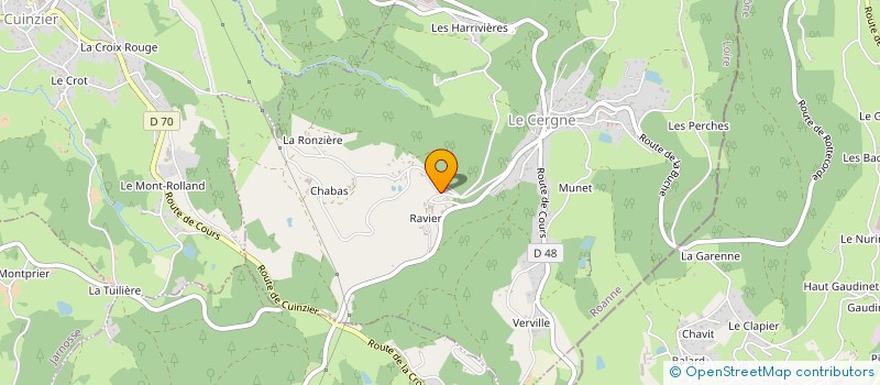 localisation de l'entreprise MADAME MELANIE DHAENENS  LE CERGNE