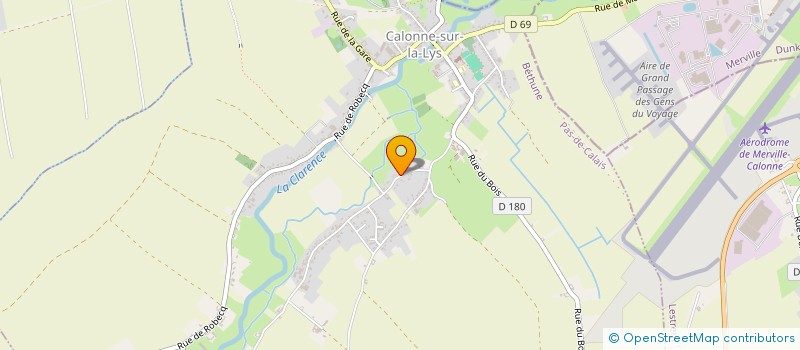 localisation de l'entreprise MADAME MELANIE DHAINE  CALONNE-SUR-LA-LYS
