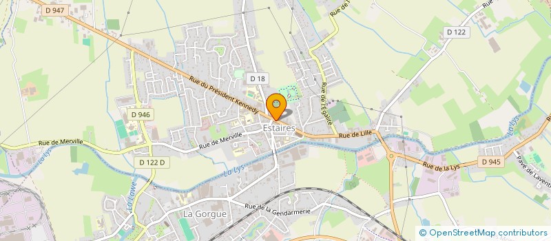 localisation de l'entreprise MADAME MELANIE DOOSE  ESTAIRES