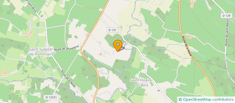 localisation de l'entreprise MADAME MELANIE DORDE  SAINT-SULPICE-DE-POMMIERS
