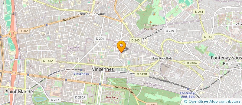 localisation de l'entreprise MADAME MELANIE DOUAT à VINCENNES
