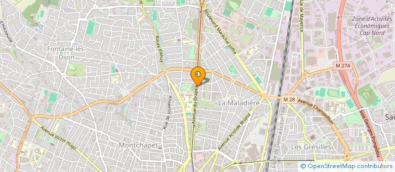localisation de l'entreprise MADAME MELANIE DOUCET à DIJON