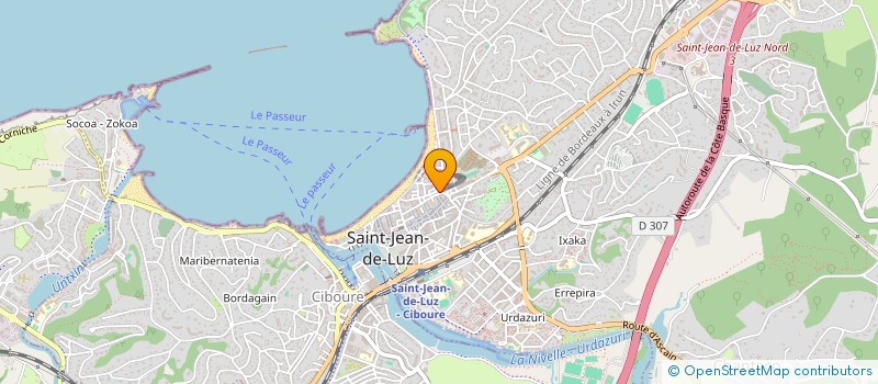 localisation de l'entreprise MADAME MELANIE DOUCET à SAINT-JEAN-DE-LUZ