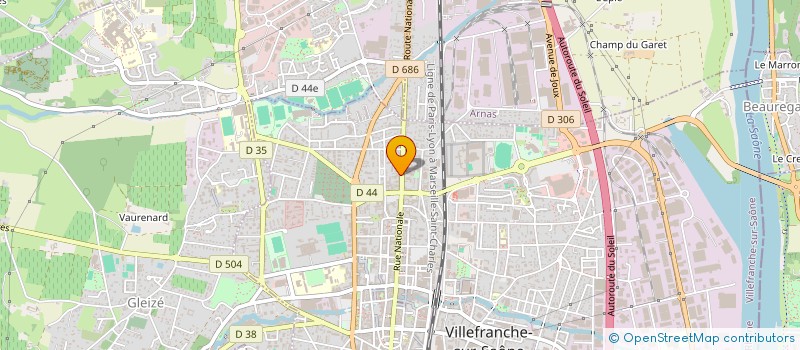 localisation de l'entreprise MADAME MELANIE DOURLENS  VILLEFRANCHE-SUR-SAONE