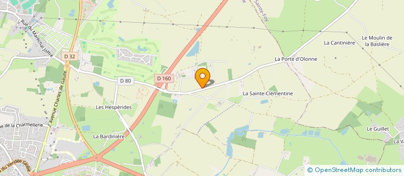 localisation de l'entreprise MADAME MELANIE DRAPEAU  LES SABLES D'OLONNE