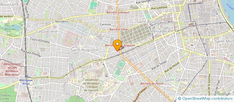 localisation de l'entreprise MADAME MELANIE DUBOIS  BORDEAUX