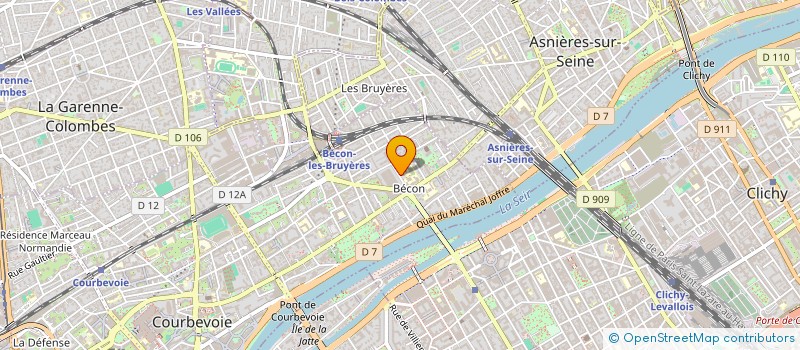 localisation de l'entreprise MADAME MELANIE DUCLOS à COURBEVOIE