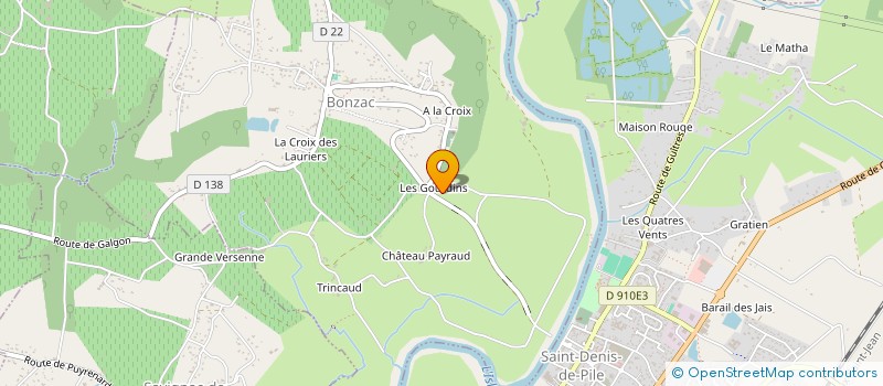 localisation de l'entreprise MADAME MELANIE DUDILOT  BONZAC