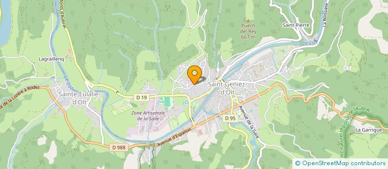 localisation de l'entreprise MADAME MELANIE DUFRAISSE à SAINT GENIEZ D'OLT ET D'AUBRAC