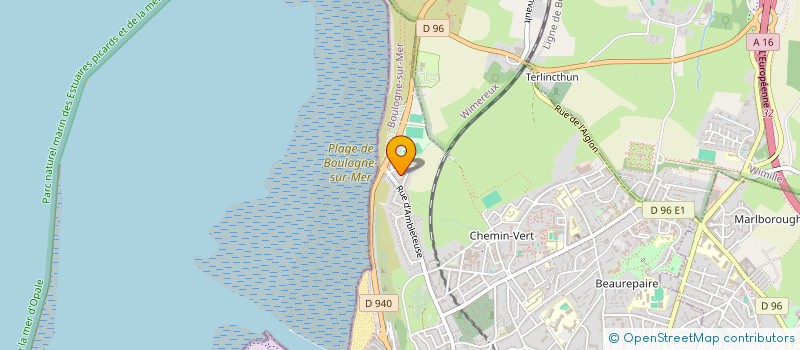 localisation de l'entreprise MADAME MELANIE DUFRENNE  BOULOGNE-SUR-MER