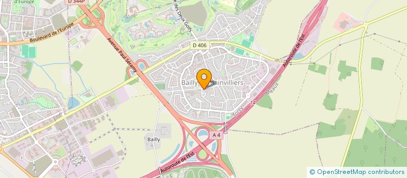 localisation de l'entreprise MADAME MELANIE DUMEZ  BAILLY-ROMAINVILLIERS