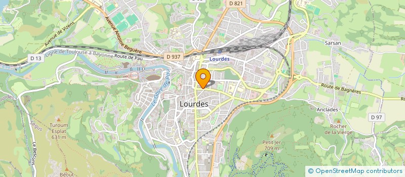 localisation de l'entreprise MADAME MELANIE DUPEYRON à LOURDES