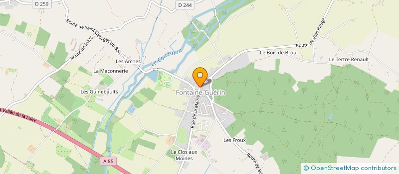 localisation de l'entreprise MADAME MELANIE DUPIED  LES BOIS D'ANJOU