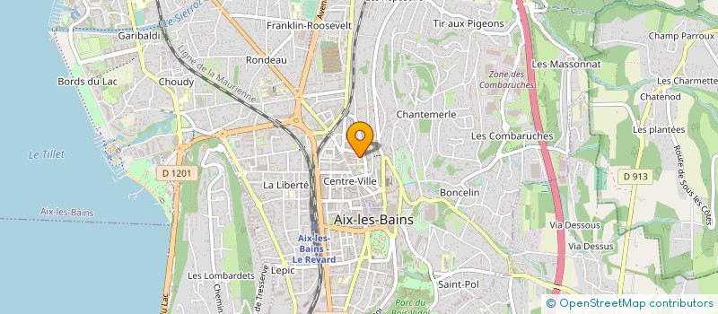 localisation de l'entreprise MADAME MELANIE DUPONT  AIX-LES-BAINS