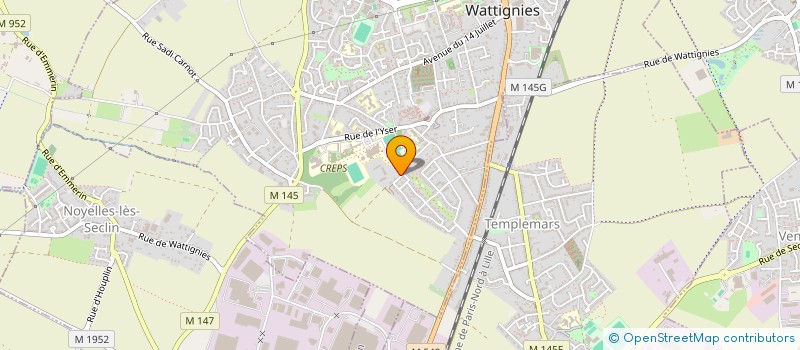 localisation de l'entreprise MADAME MELANIE DUPONT  WATTIGNIES