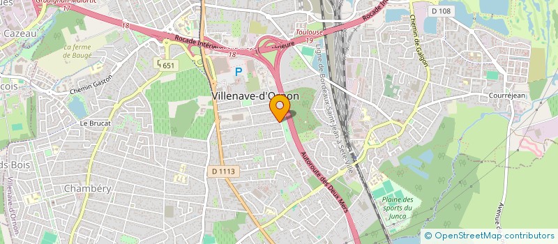 localisation de l'entreprise MADAME MELANIE DUPRAT  VILLENAVE-D'ORNON