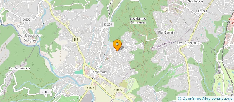 localisation de l'entreprise MADAME MELANIE DURANDEAU  PEGOMAS