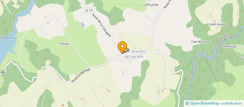 localisation de l'entreprise MADAME MELANIE DUTEIL  TERRE-DE-BANCALIE