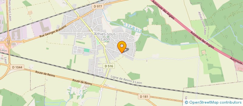 localisation de l'entreprise MADAME MELANIE DUVAL  ATHIES-SOUS-LAON