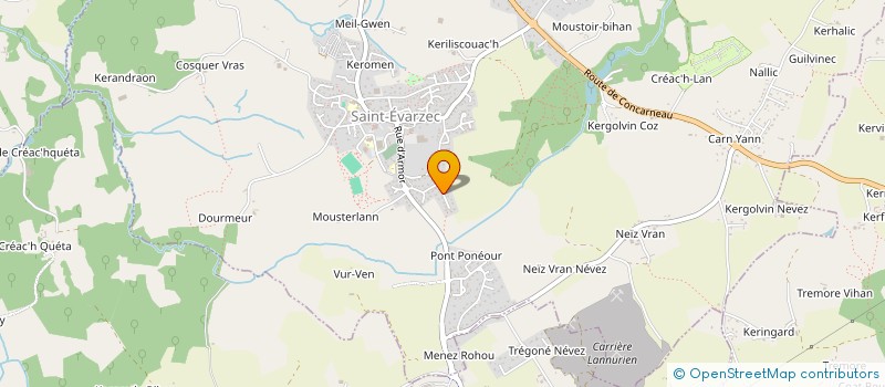 localisation de l'entreprise MADAME MELANIE ECOCHARD  SAINT-EVARZEC