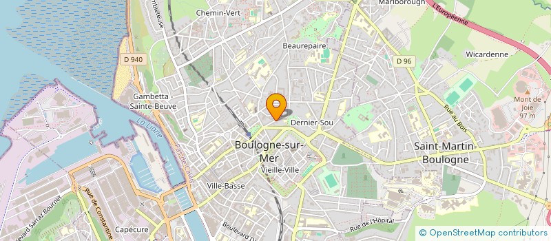 localisation de l'entreprise MADAME MELANIE EDANGE  BOULOGNE-SUR-MER