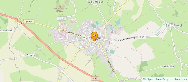 localisation de l'entreprise MADAME MELANIE EDWIGE FANY DUCLOS  MONTEBOURG